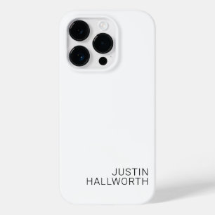 Modern Black Name on White Case-Mate iPhone 14 Pro Case