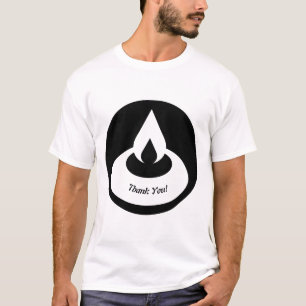 Modern Black Oil Light Thank You! T-Shirt