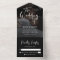 Modern Black Overlay with White | Photo Wedding
