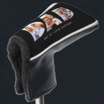 Modern Black Photo Golf Personalised Gift for Dad Golf Head Cover<br><div class="desc">Give Dad a gift he’ll never forget with this personalised multi-photo golf towel, featuring clean modern typography and space for your favourite memories. Whether it's for Father’s Day, his birthday, or Christmas, this custom towel is perfect for the golf-loving dad who appreciates both sentiment and style. Upload 3 of your...</div>