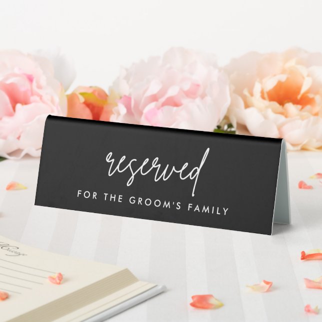 Modern Black Reserved Groom's Family Wedding  (In SItu (Wedding))
