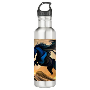 Modern Black Stallion in Desert 710 Ml Water Bottle