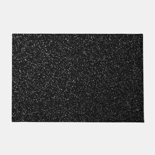 Modern Black Stone style -Space- Doormat (Front)