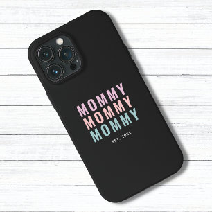 Modern Black & Three Text Mummy  iPhone 13 Pro Max Case