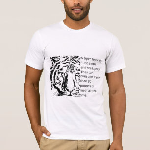 Modern black tiger with text men white T-Shirt