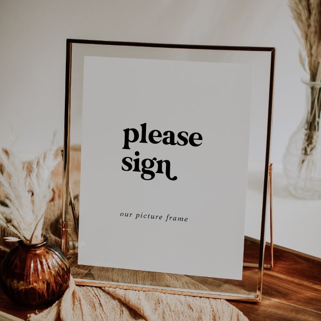 Modern Black Typography Alternative Guest Book (Creator Uploaded)