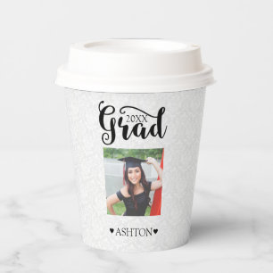 Modern Black Typography And Photo Paper Cup