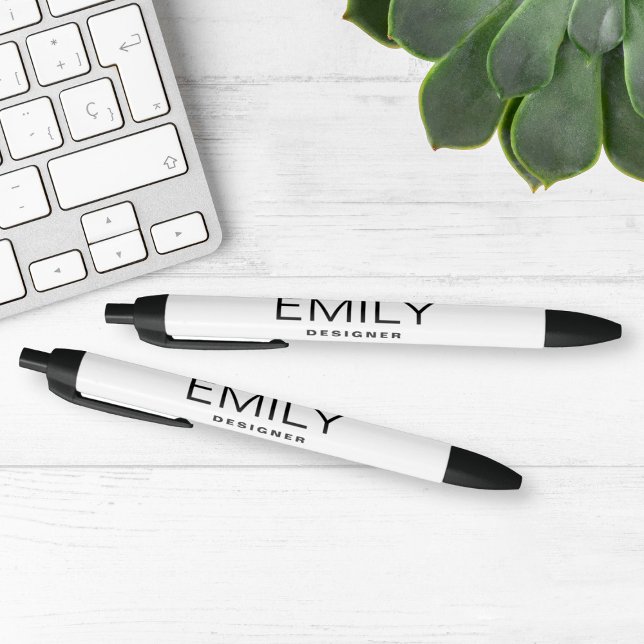 Modern Black Typography | White Ink Pen (Creator Uploaded)