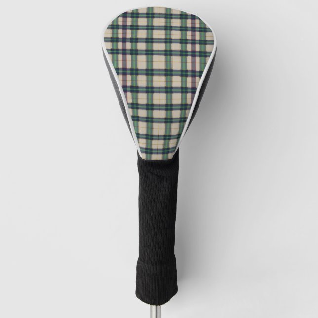 Modern Black Watch Tartan Plaid Classic Blue  Golf Head Cover (Front)