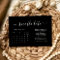 Modern Black Wedding Calendar Minimalist
