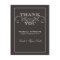 Modern Black Wedding Thank You Cards