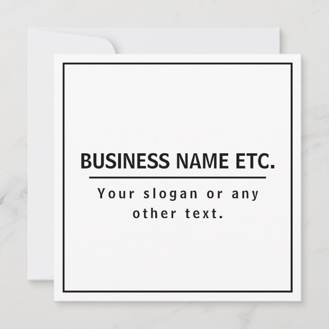 Modern Black & White (Front)