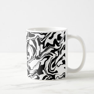 Modern Black & White Abstract Art Coffee Mug