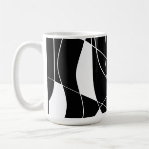 modern Black &white abstract pattern Coffee Mug