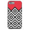 Modern Black White and Red Chevron Pattern