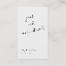 Modern Black & White  Appointment