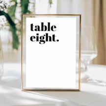 Modern Black & White Bold Typography Wedding