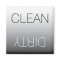 Modern Black & White Clean Dirty Dishwasher Magnet