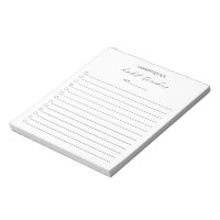 Modern Black White Elegant Simple Habit Tracker