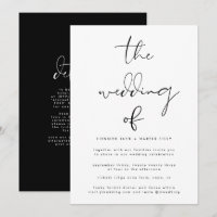 Modern Black & White | Extra Details Info on Back