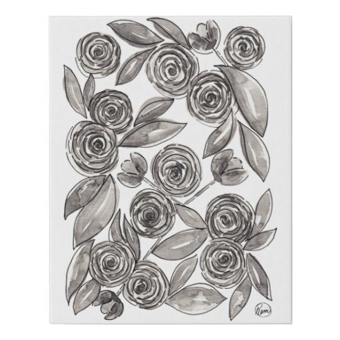 Black And White Floral Art & Wall Décor | Zazzle.com.au