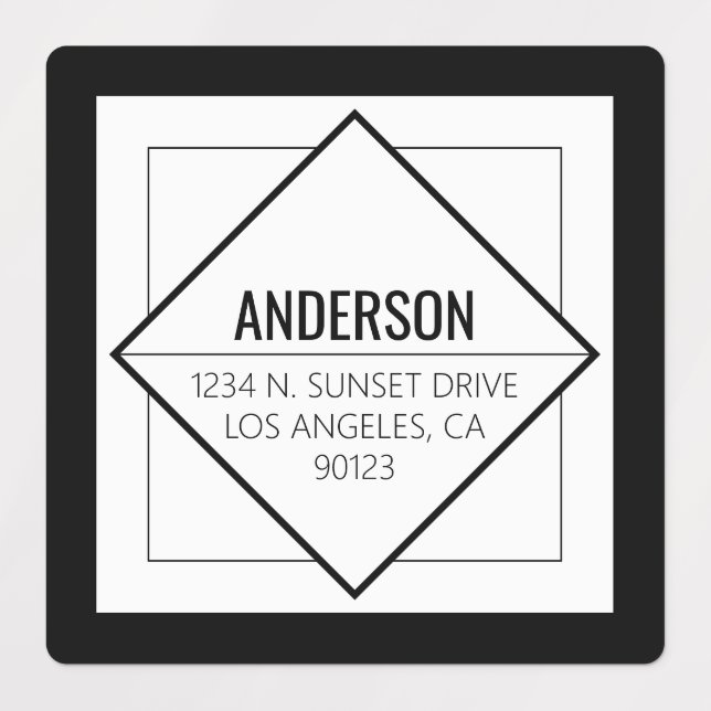 Modern Black & White Geometric  (Design 1)