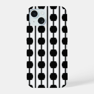 Modern Black White Geometric Lines Phone Case