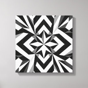 Modern Black & White Geometric Wall Art