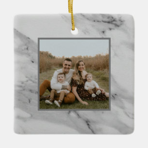 Modern black white grey marble pattern  ceramic ornament