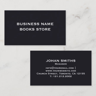 Modern Black & White Minimalist Business Card 