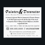 Modern Black & White Painter & Decorator Flyer<br><div class="desc">Modern Black & White Painter & Decorator Advertising Flyer by The Business Card Store.</div>
