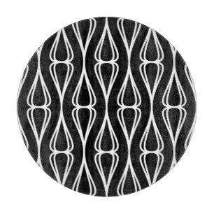 Modern Black White Pattern  Cutting Board