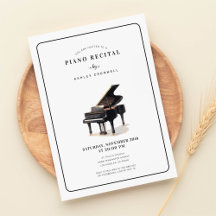 Modern Black & White Piano Recital