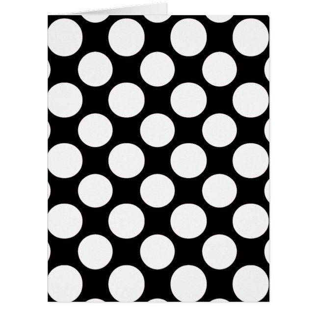 Modern Black White Polka Dots Pattern (Front)