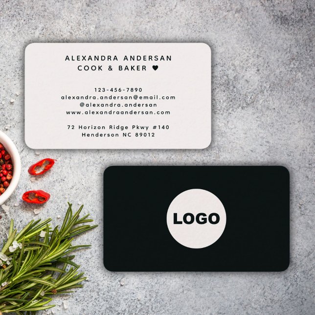 Modern Black White QR Code Logo Professional Business Card (Modern Black White QR Code Logo Professional Business Card)