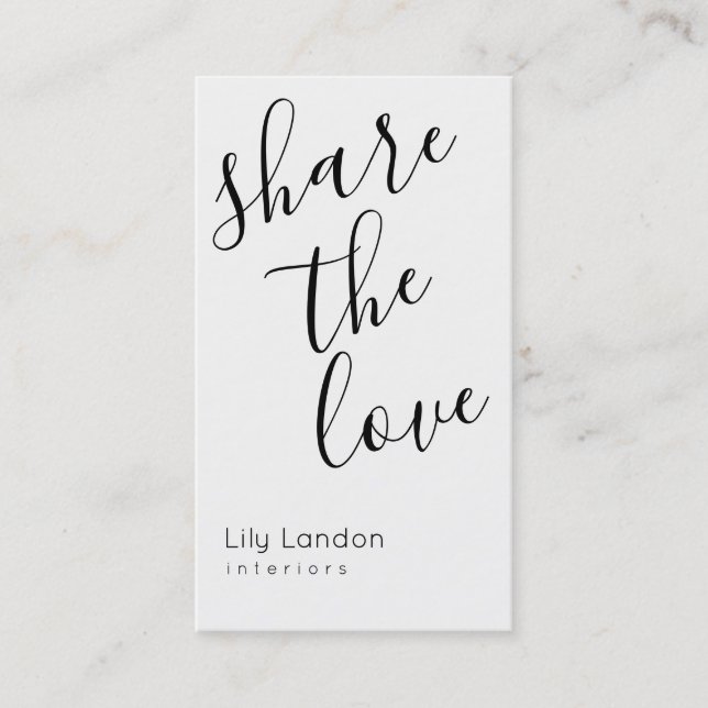 Modern Black & White  Referral (Front)