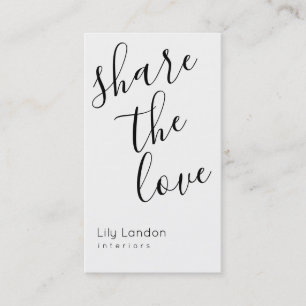 Modern Black & White Referral Card