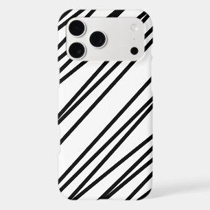 Modern Black & White Striped iPhone Case – Minimal