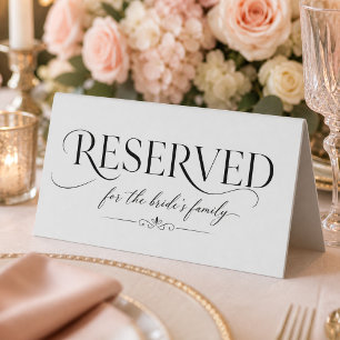 Modern Black & White Wedding Reserved