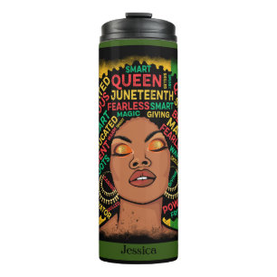 Modern Black Woman Motivational Positive Thermal Tumbler
