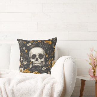 "Modern Blossom" Skull style deco pillows