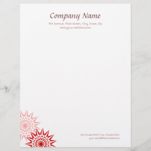 Modern Blossoms Customised Letterhead