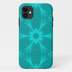 Modern blue abstract iPhone 11 case