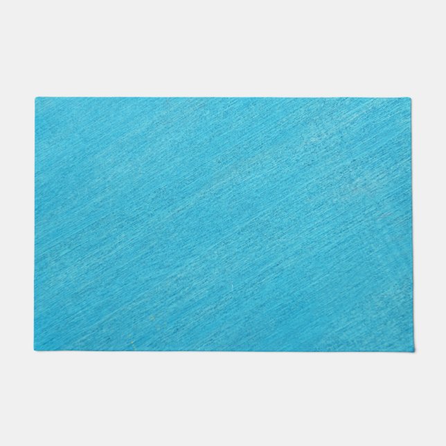 Modern Blue Abstract Doormat (Front)