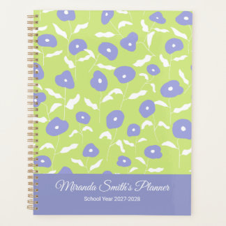 Modern Blue and Green Personalised Planner