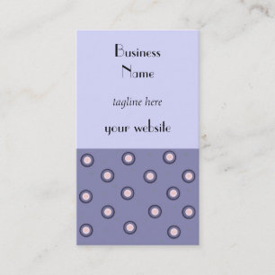 Modern Blue and Pink Circle Design Business Card