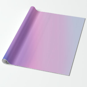 Modern Blue and Pink Gradient Dreamy Aesthetic Wrapping Paper