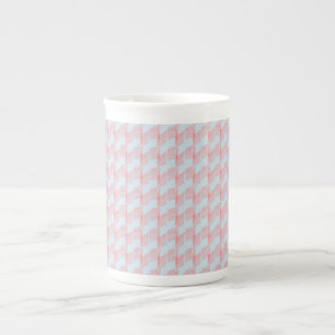 Modern blue and pink wave design  coffee mug
