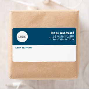 Modern Blue and White Business Shipping