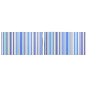 Modern Blue and White Coastal Stripes Pillowcase